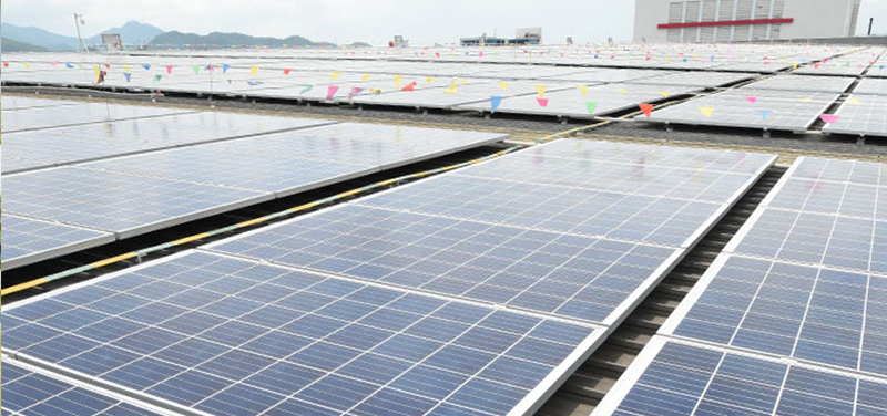 Solar Photovoltaic power at Lee Kum Kee production center