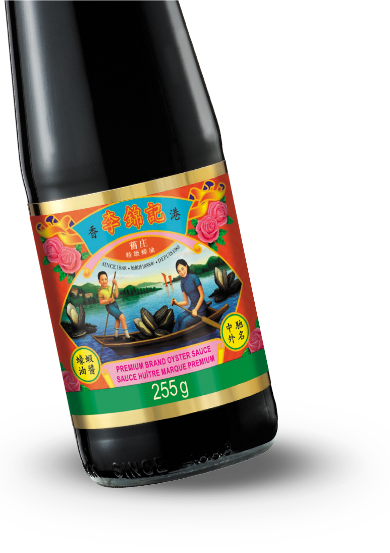 Bottle of Lee Kum Kee Oyster Sauce