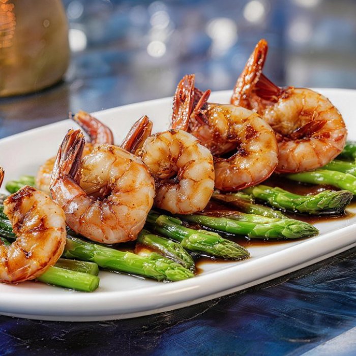 Crevettes Sautées aux Asperges