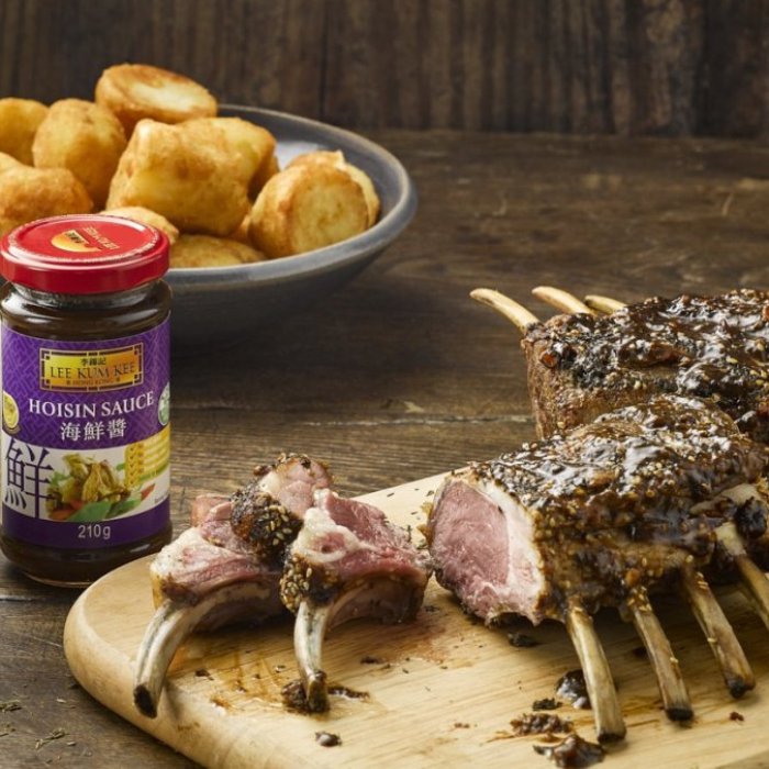 Carré d'agneau rôti avec une marinade façon asiatique