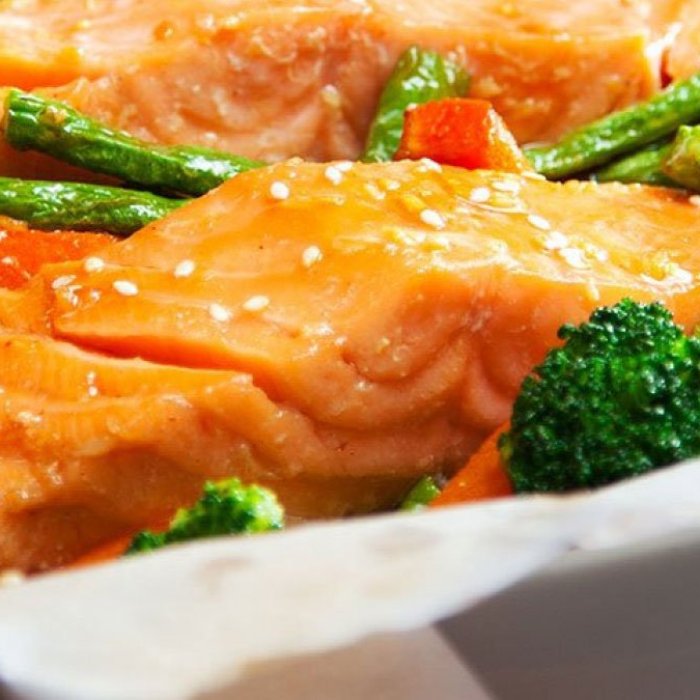 Papillotes de saumon au four