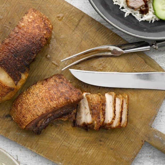 Poitrine de porc croustillante