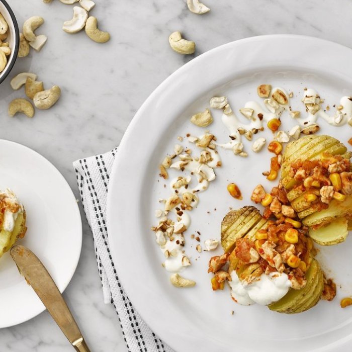 Poulet Kung Pao et Pomme de terre Hasselback