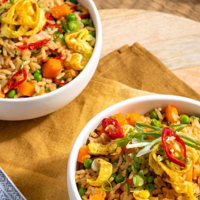 Riz frit à la sauce soja sucrée