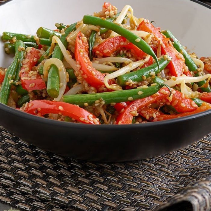 Sauté croustillant de graines de sésame (V)