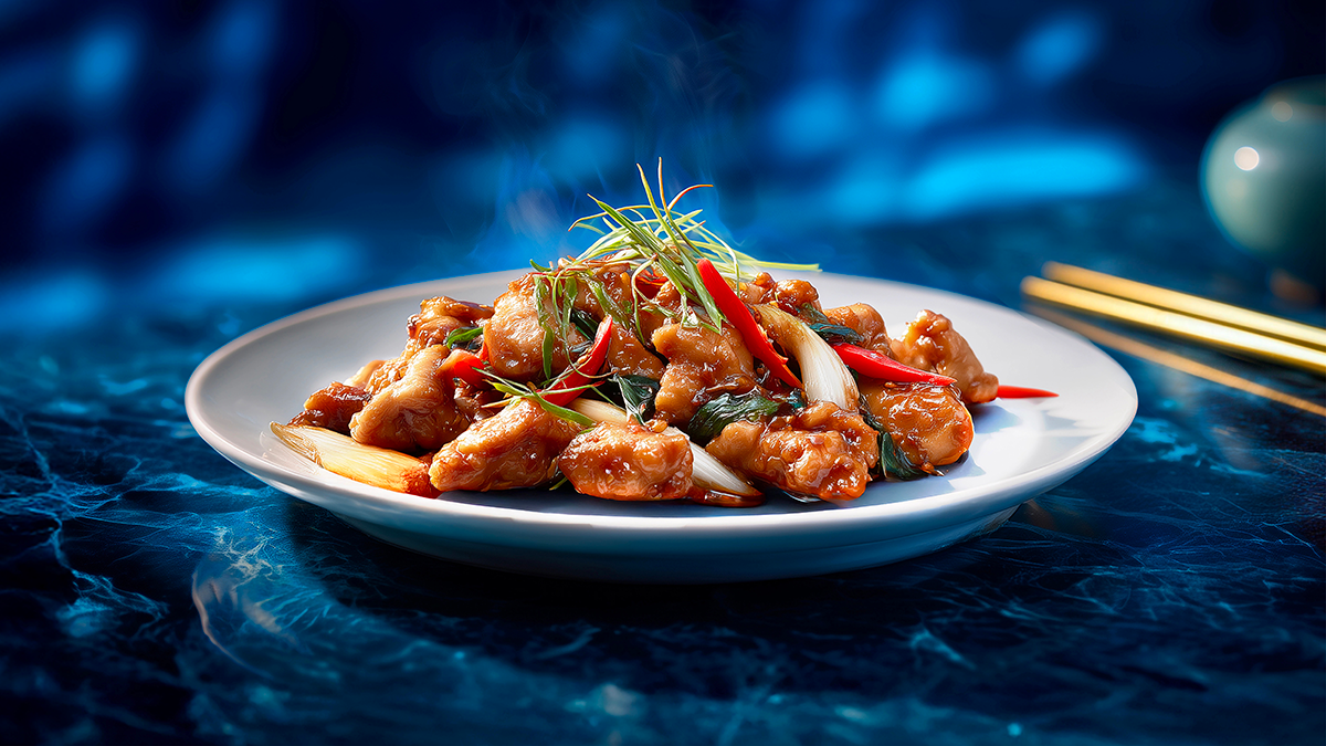 Poulet Sauté à la Sauce Soja et aux Oignons