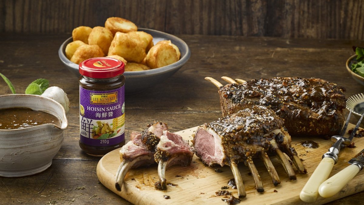 Carré d'agneau rôti avec une marinade façon asiatique