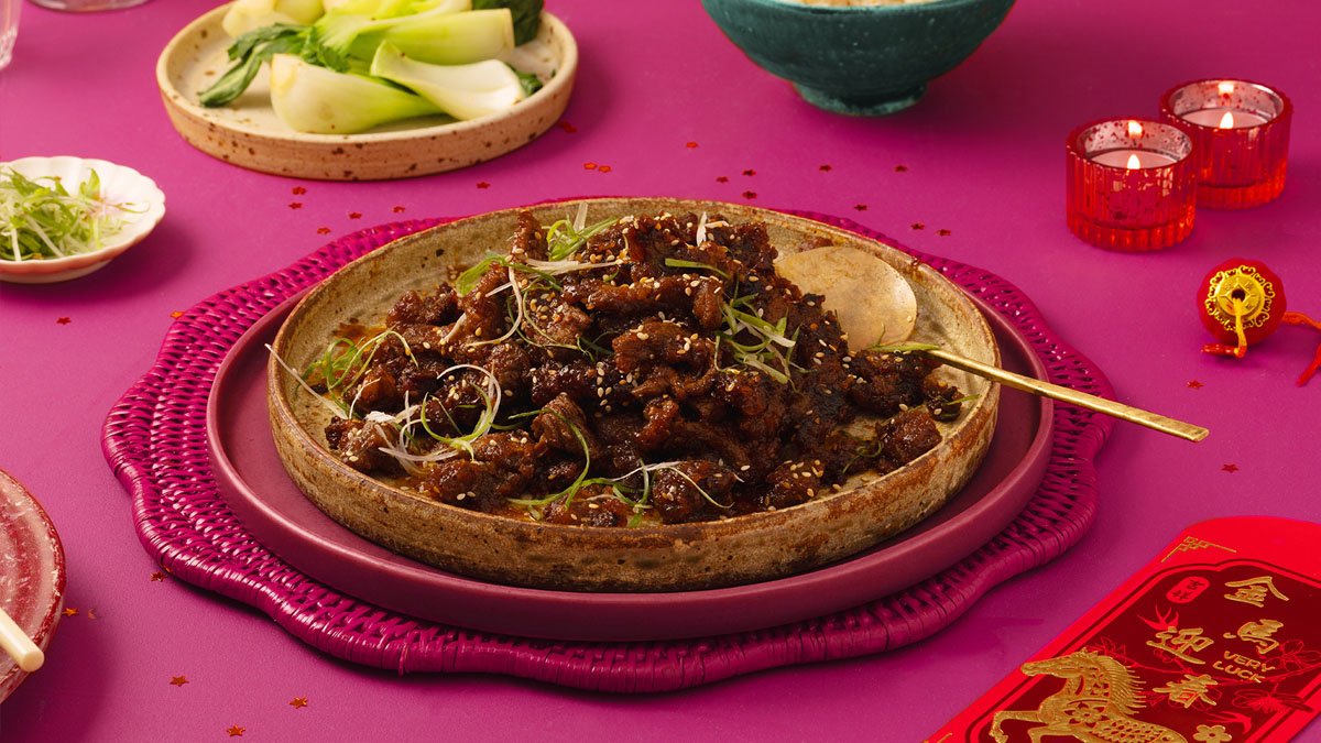 Bœuf épicé croustillant