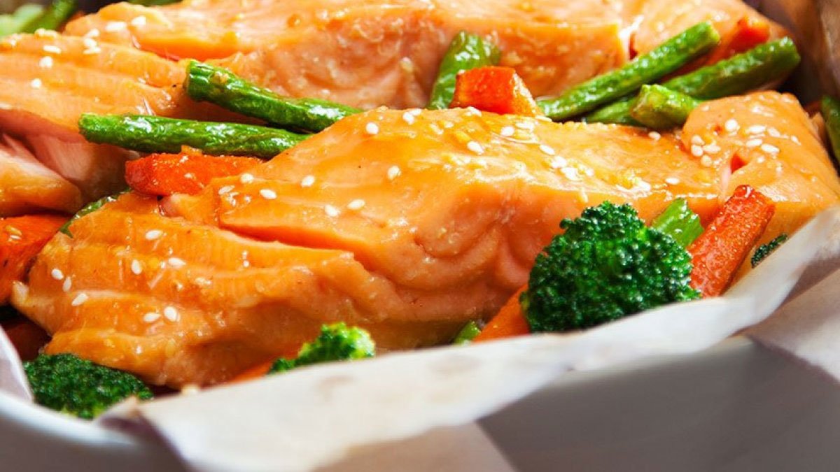 Papillotes de saumon au four
