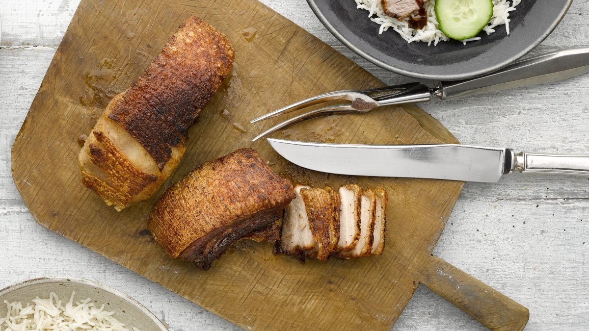 Poitrine de porc croustillante