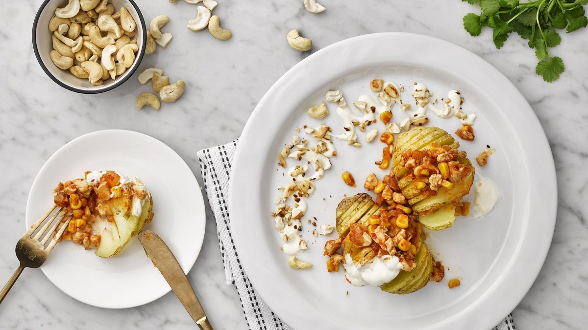 Poulet Kung Pao et Pomme de terre Hasselback